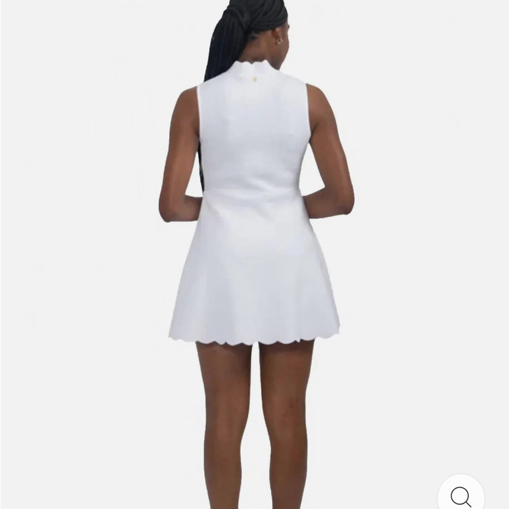 Varsity Orchid active Dress by Emily McCarthy with built in shorts - Picture 2 of 4